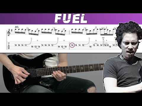 METALLICA - FUEL (Guitar cover with TAB | Lesson)
