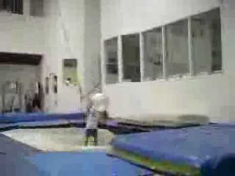 Jason Burnett's pilates workout trampoline style