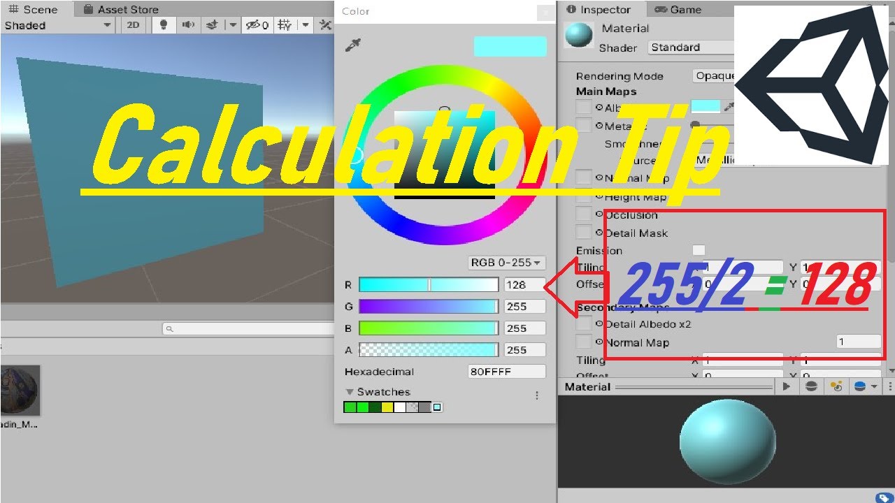 Unity Game Engine Perform Mathematical Calculations and Set Values in Inspector through Interface