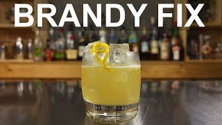 Brandy Fix Cocktail Recipe  Harry Johnsons Bartenders Manual