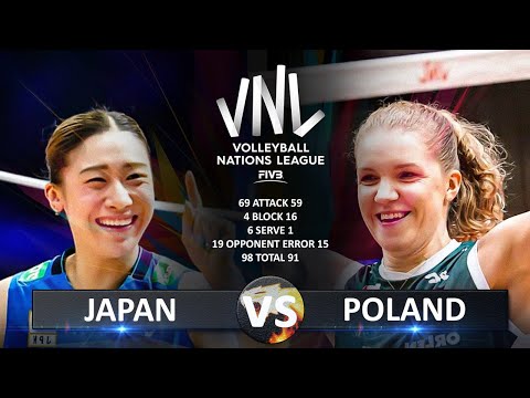 Japan vs Poland | Women's VNL 2025