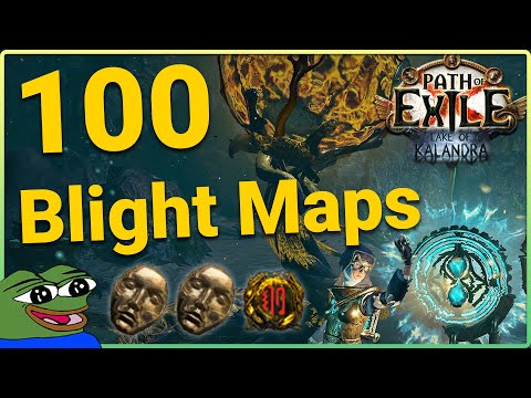 Blight in 3.19 | 100 Maps | Path of Exile 3.19 Lake of Kalandra