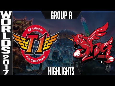 SKT vs AHQ highlights S7 World Championship 2017 Group A Day 3 SK Telecom T1 vs AHQ e-Sports Club