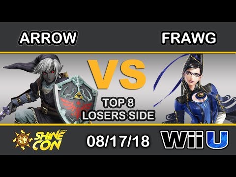 Shine Con 2018 - Arrow (Link) Vs. EX | Frawg (Bayonetta) Top 8 Losers Side - Smash 4