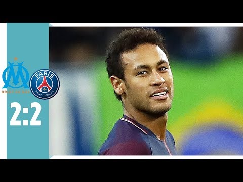 Olympique Marseille - Paris St. Germain 2:2 / Neymar mit Tor zum Ausgleich und sieht Gelb-Rot