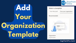 How To Create Custom Site Template In SharePoint Online