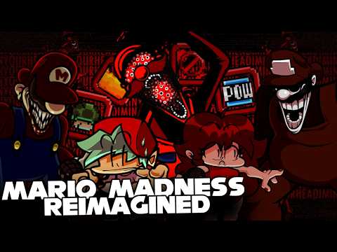 FNF | Mario Madness V2 REIMAGINED!! - (NEW SONG + LYRICS + MECHANIC + CUSTCENE) DEMO
