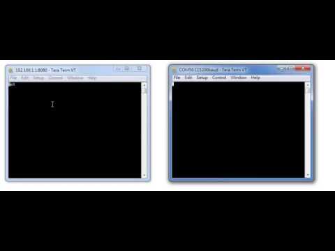 WiFi RS 232 COM port and TCP Socket communication test