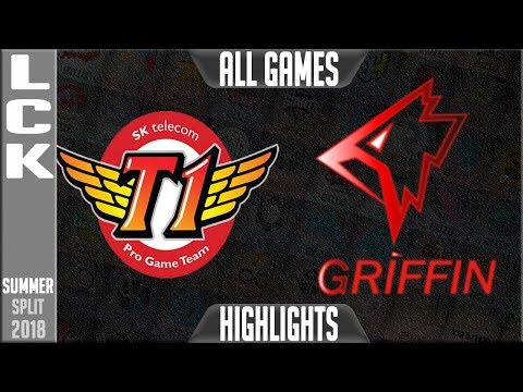 SKT vs GRF Highlights ALL GAMES - LCK Summer 2018 Week 2 Day 4 - SK Telecom T1 vs Griffin Highlights
