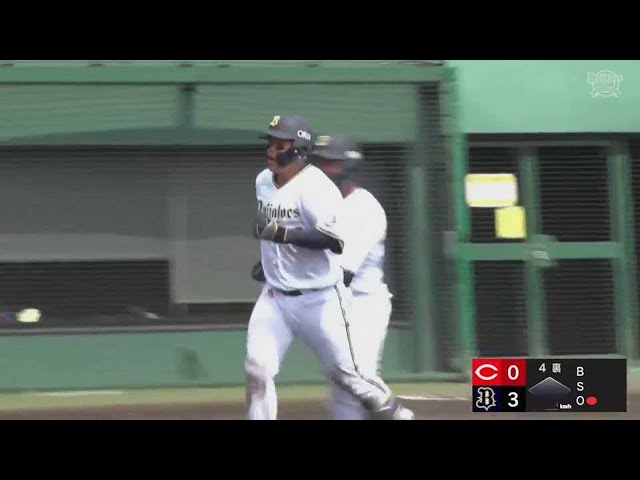 【ファーム】バファローズ・福永奨 今シーズン第1号2ランホームラン!! 2023年5月4日 オリックス・バファローズ 対 広島東洋カープ