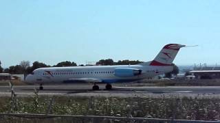 preview picture of video 'Austrian OE-LVB / Chios Airport'