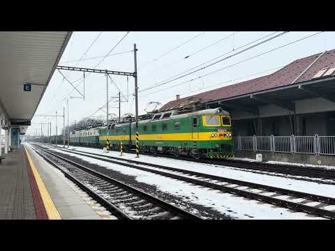Slovak broad gauge train at Trebisov