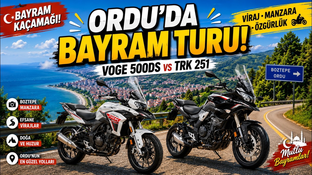 Voge 500DS ve TRK 251 ile Ordu Bayram Turu | Viraj, Manzara, Özgürlük