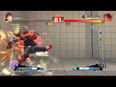 wasabiihu (Sakura) vs souki2525 (Evil Ryu) SSF4 AE 2012 Match Video HD Super Street Fighter 43235