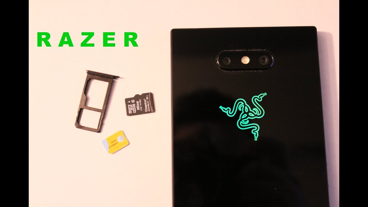 Razer phone 2 How to insert and remove sim card , sd card