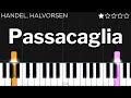 Passacaglia - Handel/Halvorsen | EASY Piano Tutorial