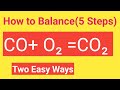 CO+O2=CO2 Balanced Equation ||Carbon monoxide+Oxygen=Carbon dioxide Balanced Equation