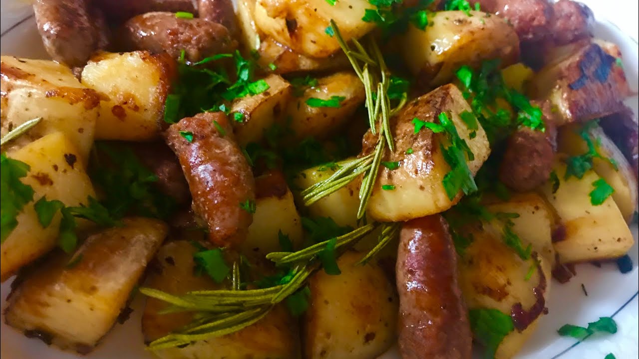 Poêlée aux pommes de terre et saucisse facile et rapide