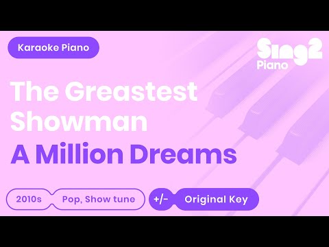 A Million Dreams Karaoke | The Greatest Showman (Karaoke Piano)