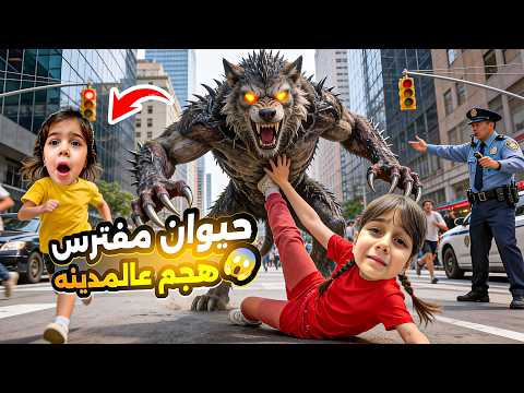 أخطر حيوان هجم على مدينتنا🔥ارتعبنا🌆 دهب وألماس صاروا يبكوا😭 اجانا إنذار🚨 انحبسنا بالبيت ليوم كامل😱