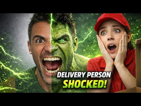 I Ordered Pizza Then Answered The Door As The Hulk…