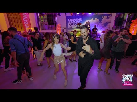 Panagiotis Aglamisis & Nerea Perez Rincon | social dancing @ Croatian Summer Salsa Festival