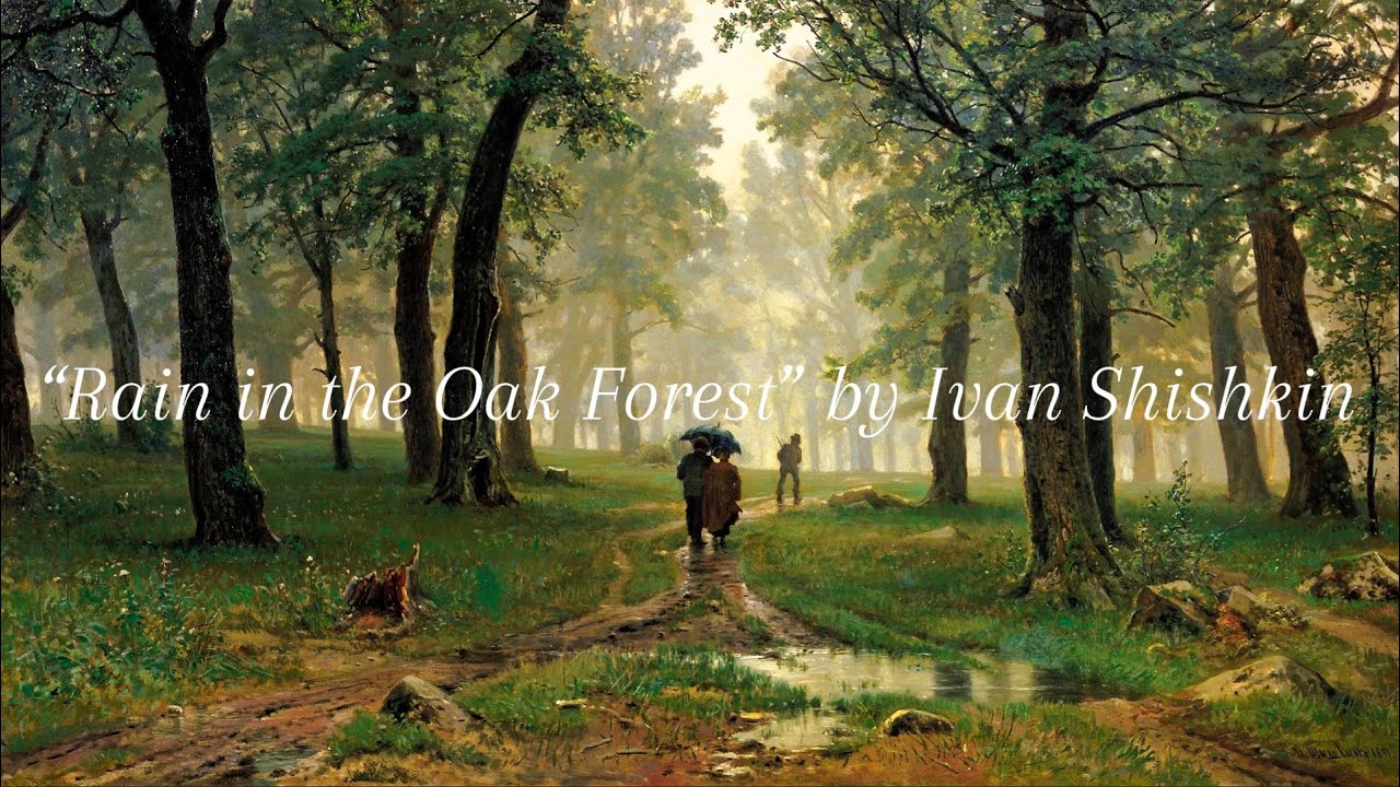 Rain in the Oak Forest | Silent Classical Landscape Art for TV Gallery (2 Hours, No Sound)
