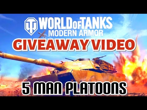 5 Man Platoons Giveaway video World of Tanks Console Modern Armor wot console