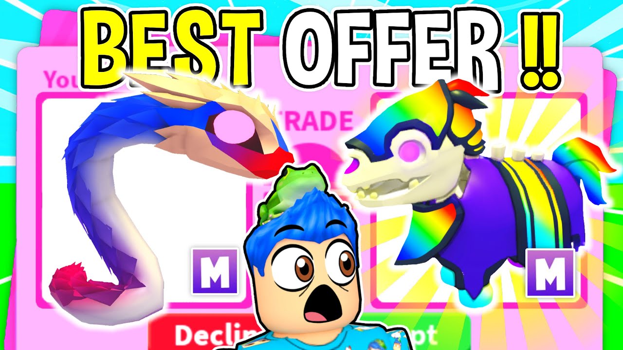 Trading My *MEGA NEON* PRISM SNAKE In Adopt Me Roblox For THIS!! Roblox Adopt Me RICH Trading