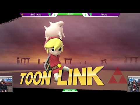 SAFGC Spring Season R2 2017 - Smash 4 - ESG | Aha (Toon Link) vs Taicho (Mewtwo) - Losers Quarters