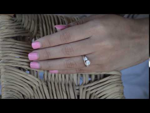 0.25 ct. Baguette and Round Cluster Ring Wrap Enhancer - TwoBirch  TB-WRAP-0023-WG-E