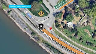 New traffic flow pattern at Neyland Stadium