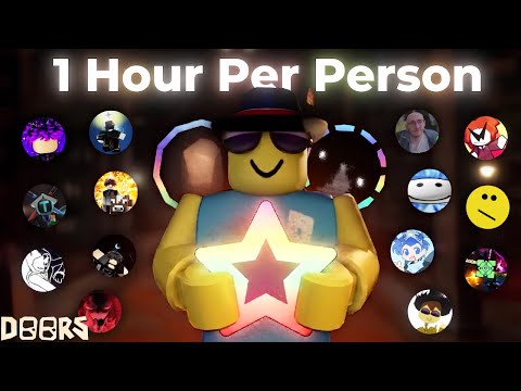 I Gave 14 DoorsTubers ONE Hour on a BRAND NEW Doors Account!