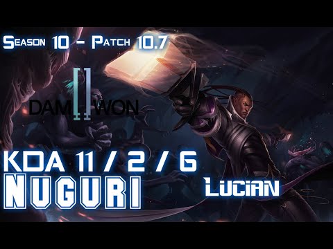 DWG Nuguri LUCIAN vs SYLAS Top - Patch 10.7 KR Ranked
