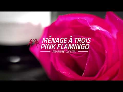 Ménage à Trois Pink Flamingo Cocktail