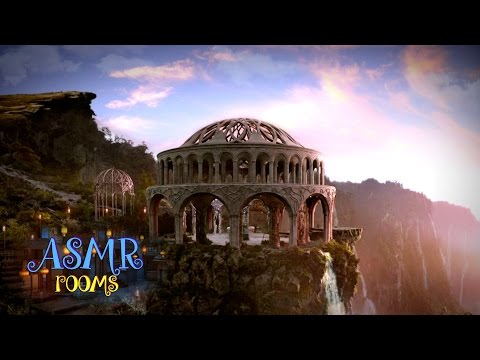 Lord of the Rings Inspired ASMR - Rivendell - Ambience and Animation (Waterfall, Elvish song, birds)