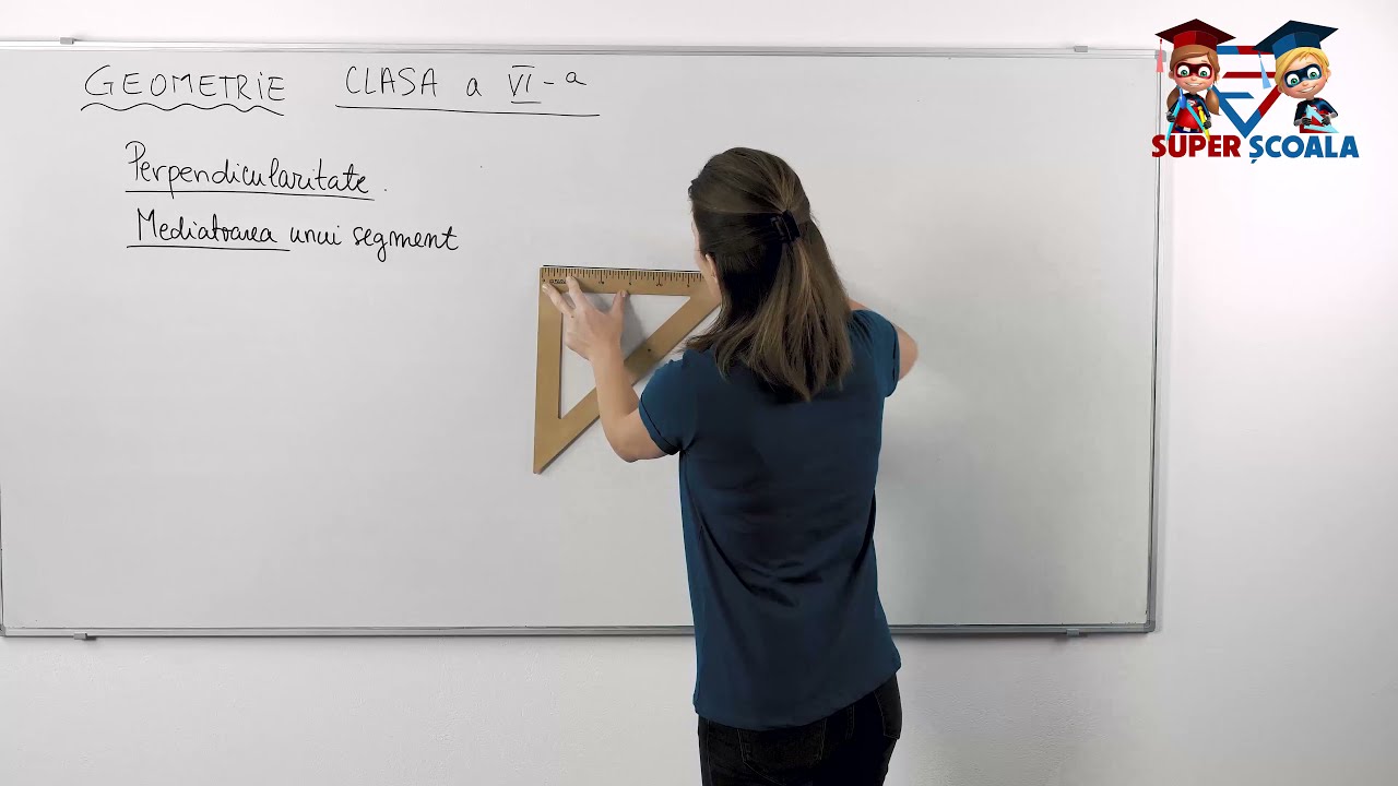 Watch Ce Este Mediatoarea Unui Segment Now Clasa a VI-a - Perpendicularitate. Mediatoarea unui segment.