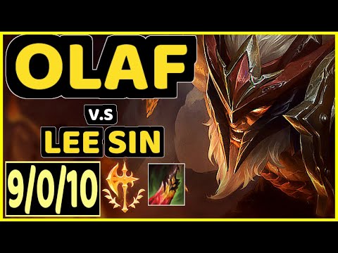 DJOKO (OLAF) vs LEE SIN - 9/0/10 KDA JUNGLE CHALLENGER GAMEPLAY - EUW