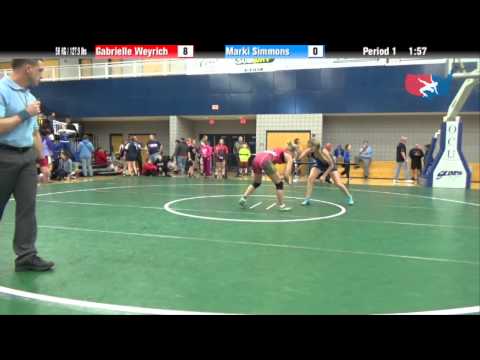 58 KG R1 - Gabrielle Weyrich (Bearcat) vs. Marki Simmons (MBU)