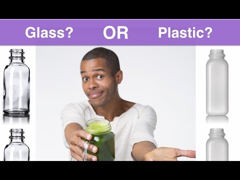 Glass or plastic bottles for your juice or smoothie business