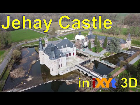Jehay or Jehay-Bodegnée Castle, Liège, Wallonia, Belgium in iXYt 3D calming video for VR