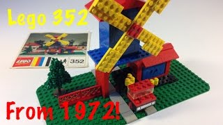 YouTube thumbnail: LEGO Windmill and Lorry set 352 Vintage from 1972