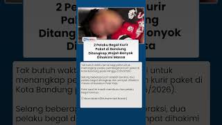 Detik-detik Penangkapan Begal Kurir Paket di Bandung, Pelaku Luka-luka Dihajar Massa