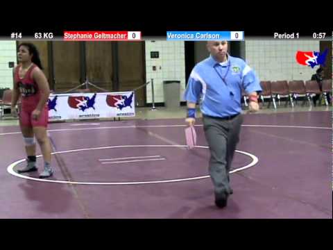2011 U.S. Open FRI WM 63 KG: Stephanie Geltmacher vs. Veronica Carlson Champ. Round 2