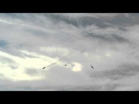 P-51, F-16, F-22 in formation!