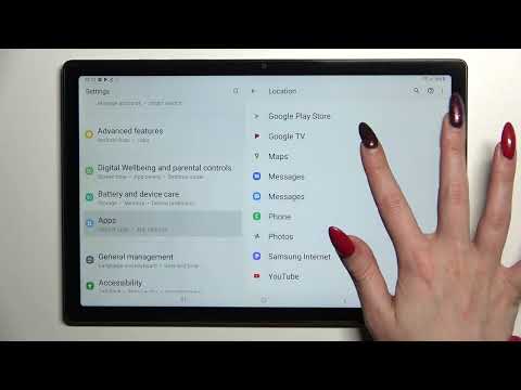 How to Change Apps Permissions on Samsung Galaxy Tab A8 2021 / Change permissions on Galaxy Tab A8