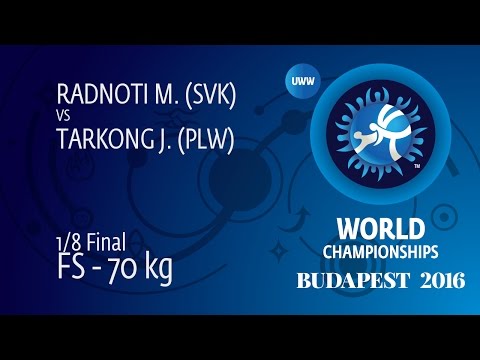 1/8 FS - 70 kg: M. RADNOTI (SVK) df. J. TARKONG (PLW) by TF, 19-9