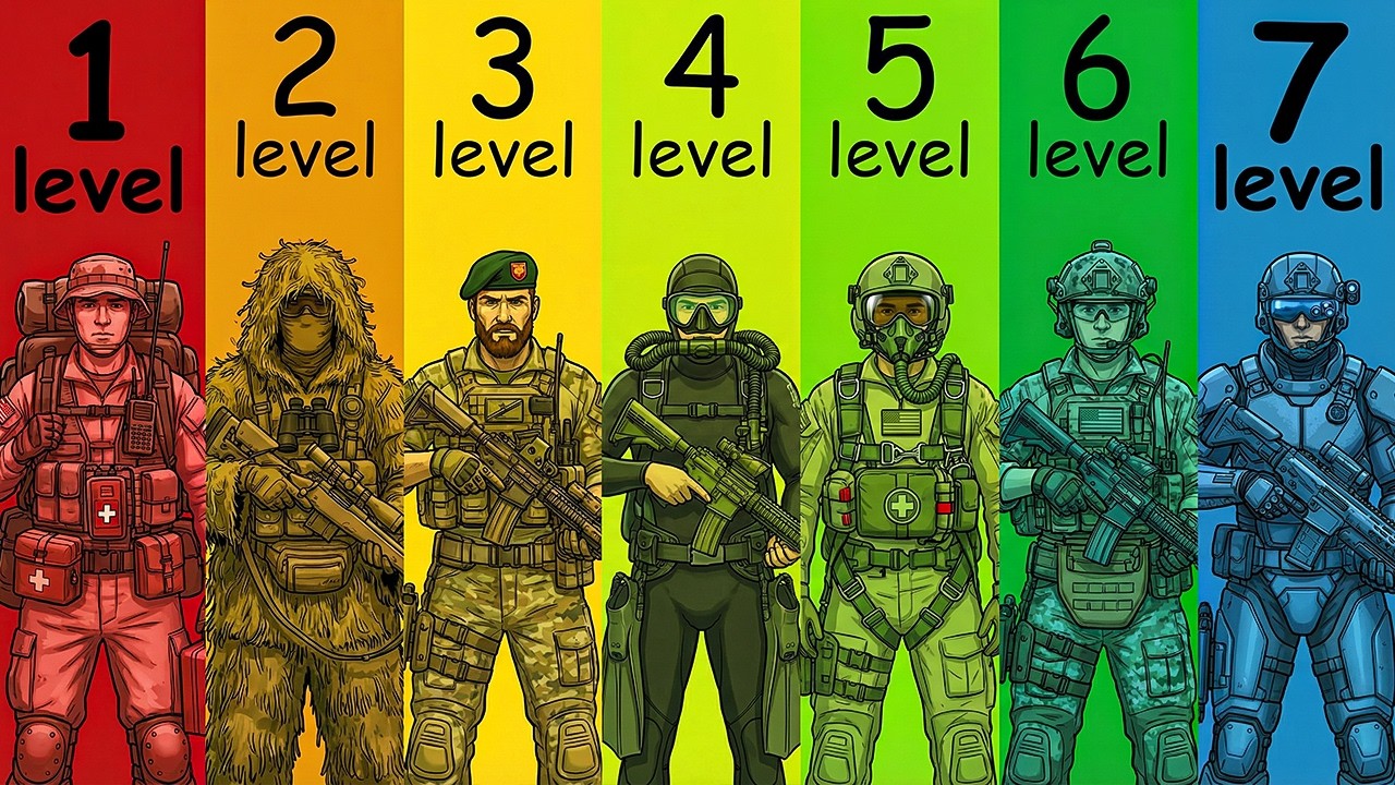 7 Levels Of US Military Special Forces