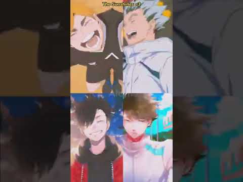 The Sunshines vs Their Moons :) #haikyuu #kuroken #iwaoi #bokuaka #sakuatsu #ships