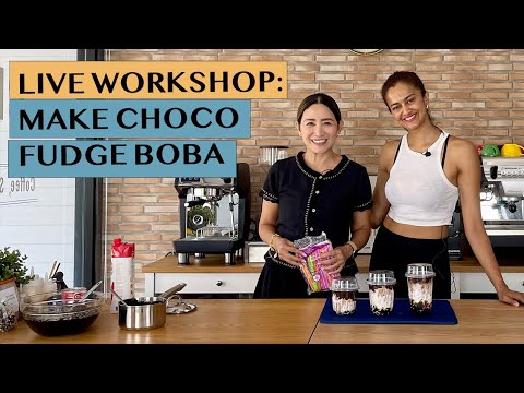 LEARN WITH ME: HOW TO MAKE CHOCO FUDGE BOBA IN 15 MINUTES OR SO...